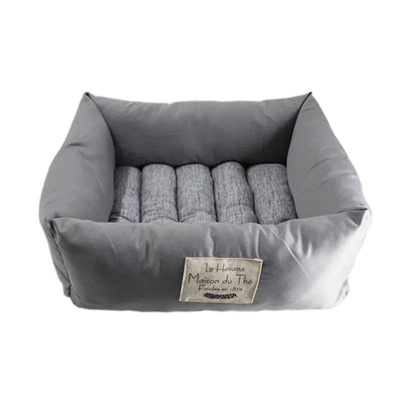 Dog Bed, Bolster Dog Beds for Medium/Large/Extra Large Dogs - Foam Sofa with Removable Washable Cover, Waterproof Lining and Nonskid Bottom Couch